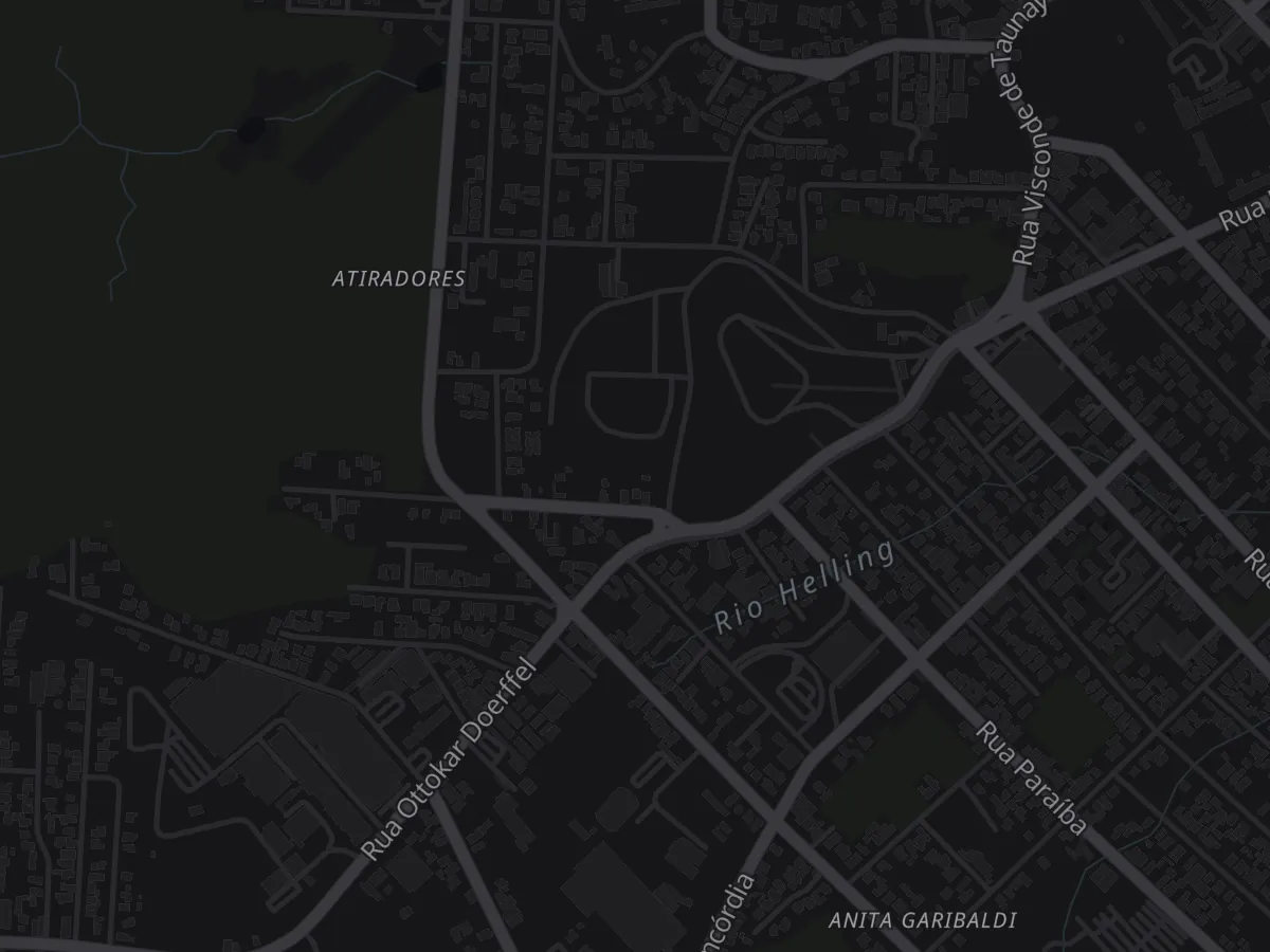 Mapa de Joinville, SC, com a localização da Nobur no bairro Atiradores