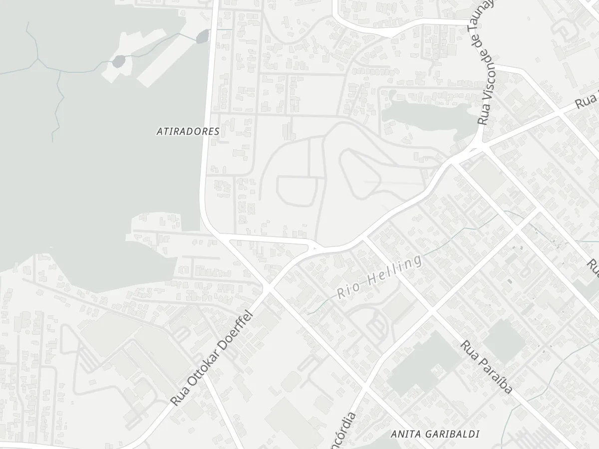 Mapa de Joinville, SC, com a localização da Nobur no bairro Atiradores